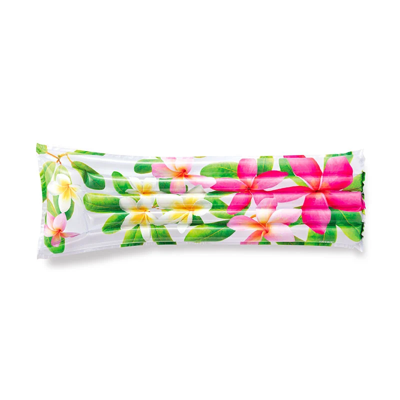 Matelas gonflable fleurs tropicales