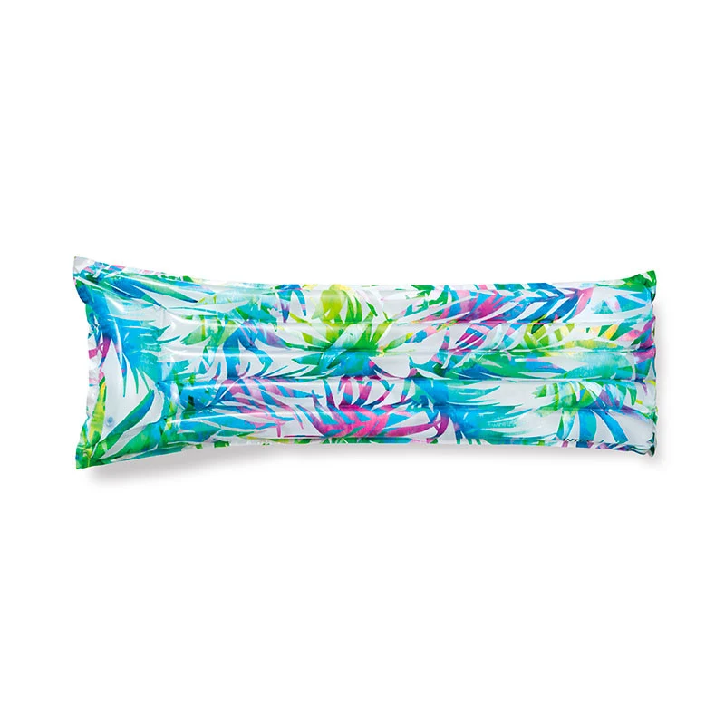 Matelas gonflable fleurs tropicales