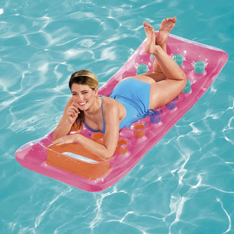 Matelas gonflable fenêtre transparente (3 couleurs disponibles)