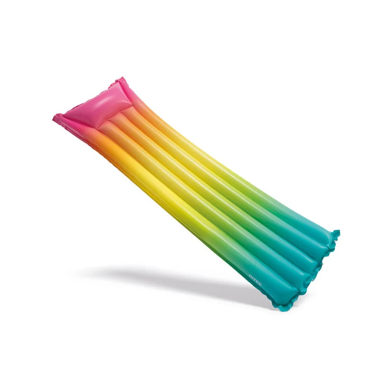 Matelas gonflable couleurs arc-en-ciel
