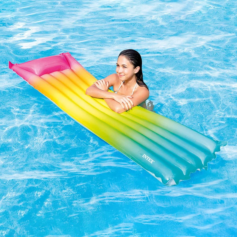 Matelas gonflable couleurs arc-en-ciel