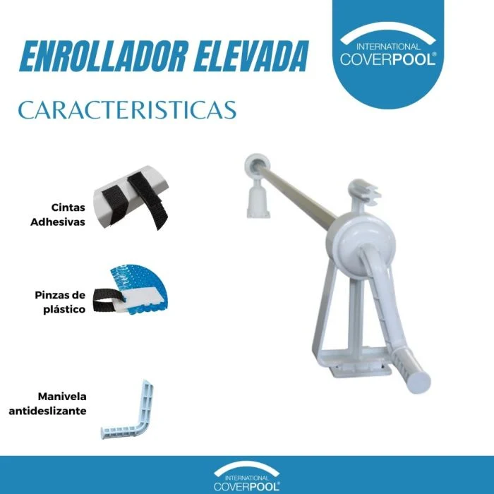 Enrollador de piscina Telescópico para piscina elevada