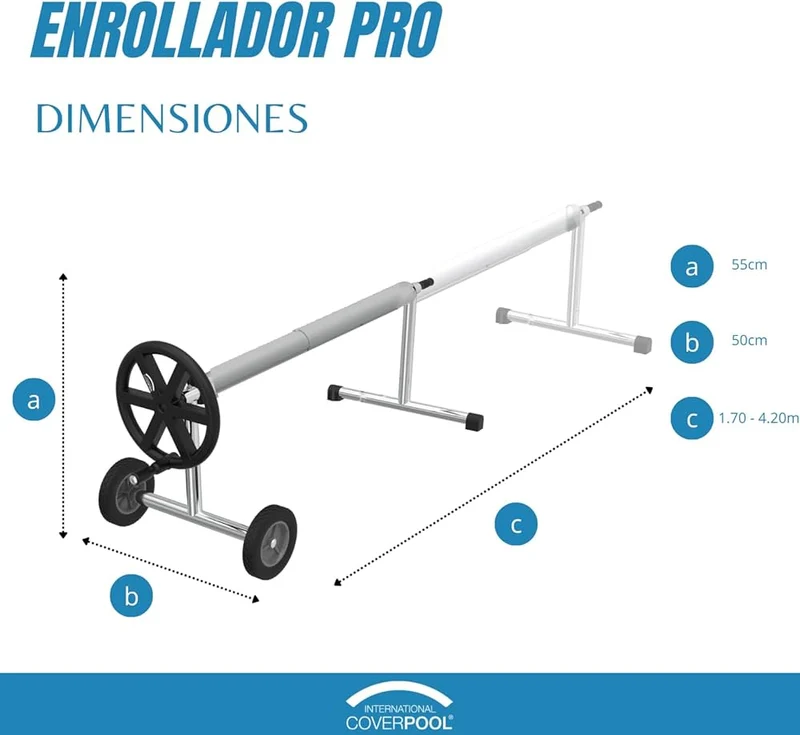 Coverpool Pro Enrollador telescópico para piscina