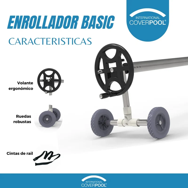 Enrollador de piscina Telescópico