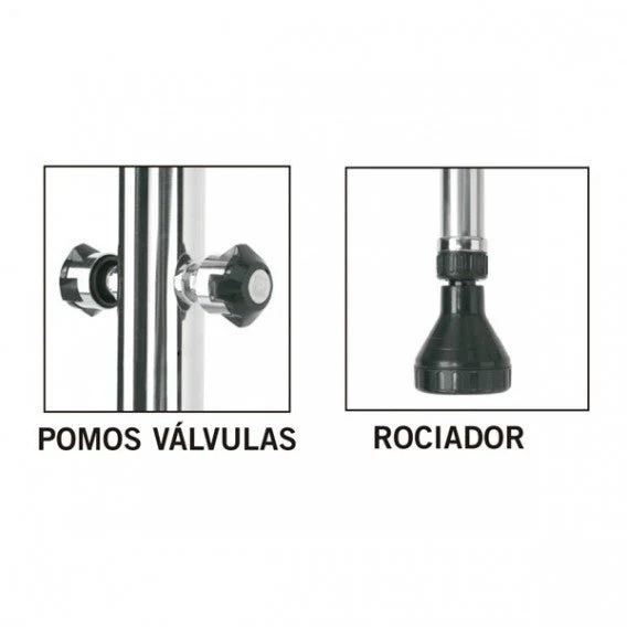 Astralpool Ducha piscina con 2 rociadores para piscina