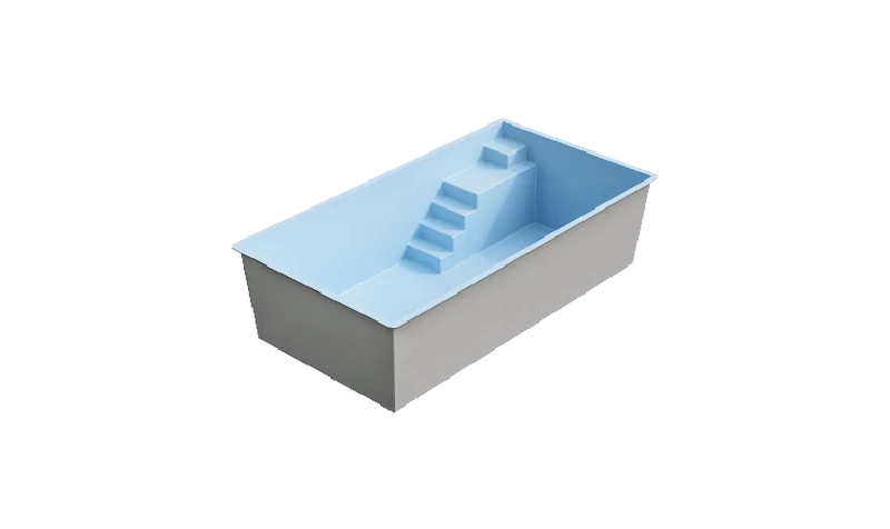 Auron Blauw Polyester zwembad - 570 cm x 295 cm x 150 cm