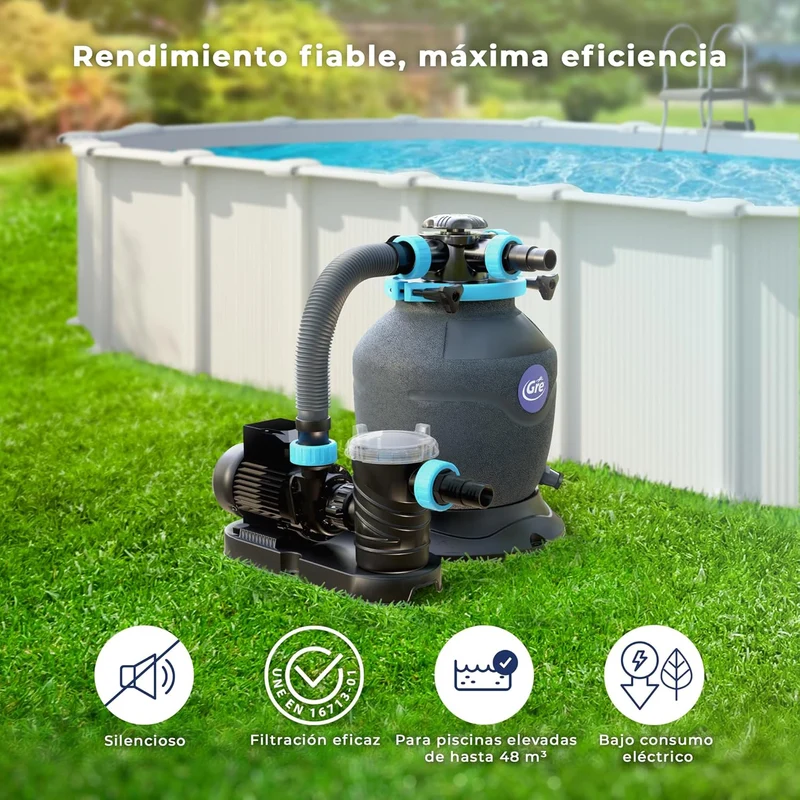 Gre - Filtro de arena Gre depuradora piscina con bomba