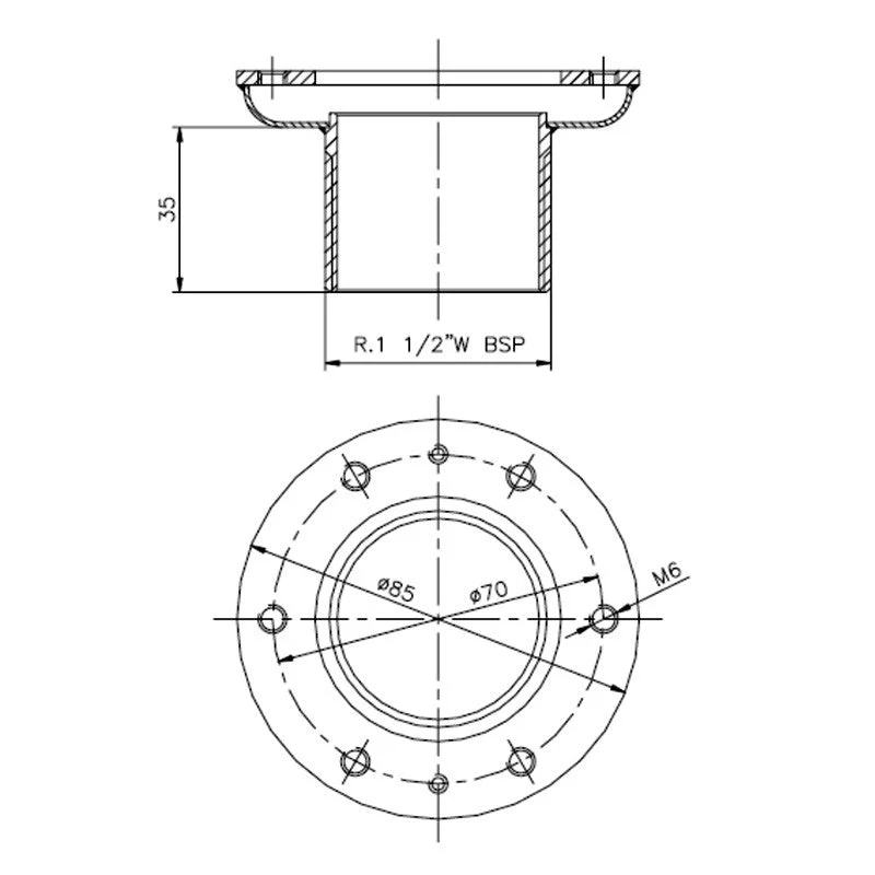 Astralpool - Convertidor pasamuros para piscina con liner