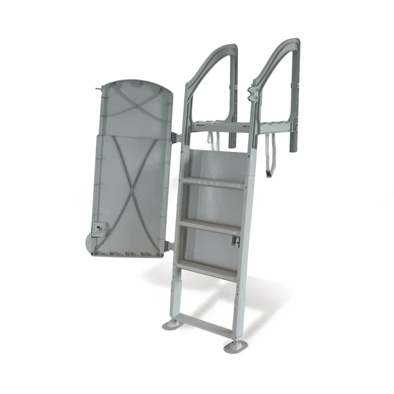 Échelle de piscine avec attaches par courroies