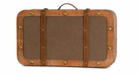 Valigia Rettangolare 55x30 H 13 cm Marrone Peraga Christmas