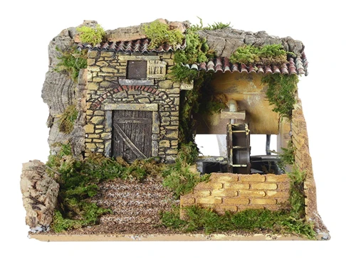 Mulino ad Acqua 25x28x24H Multicolore Peraga Christmas