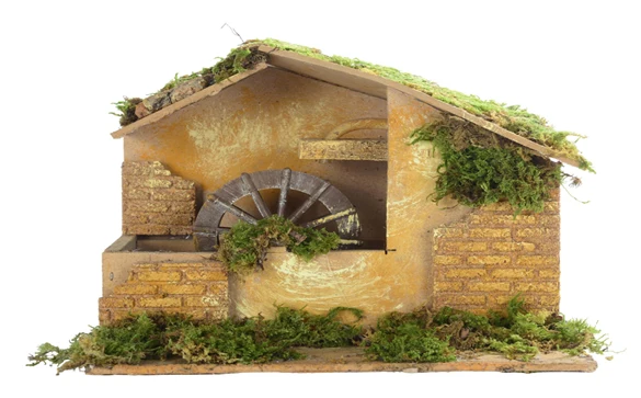 Mulino ad Acqua 22x17x18H Multicolore Peraga Christmas