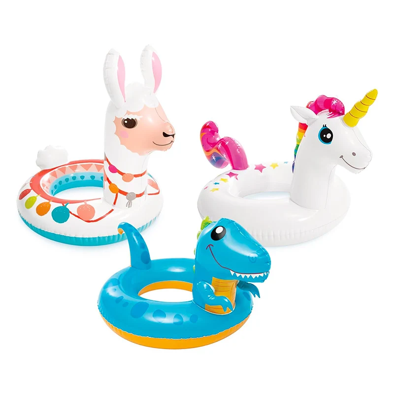 Anneaux de nage animaux assortis