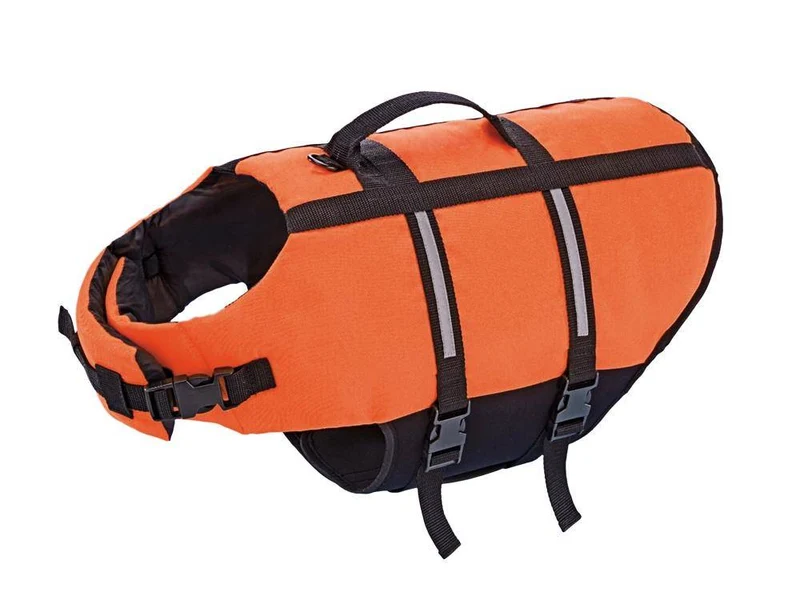 Nobby Hunde-Schwimmhilfe Neonorange M 35 cm – optional mit Name