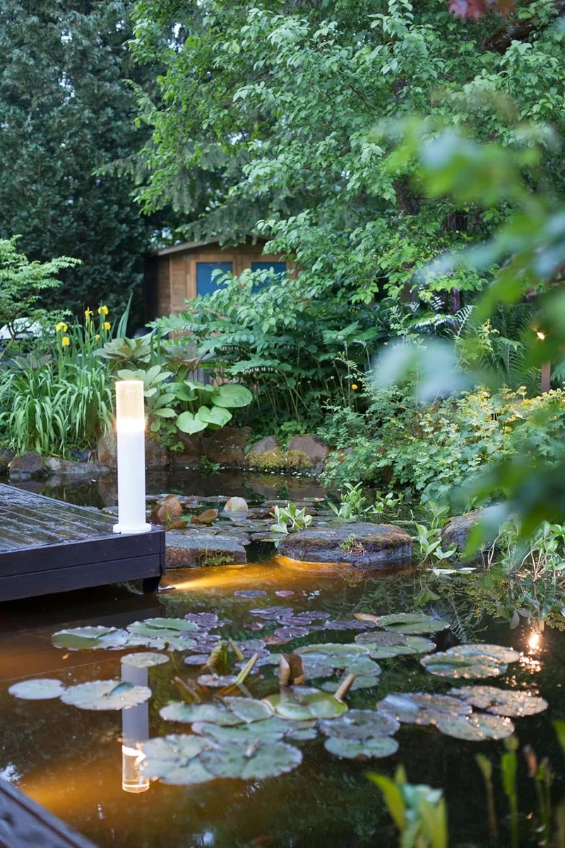 Tuinlamp 3W warm wit - metaal