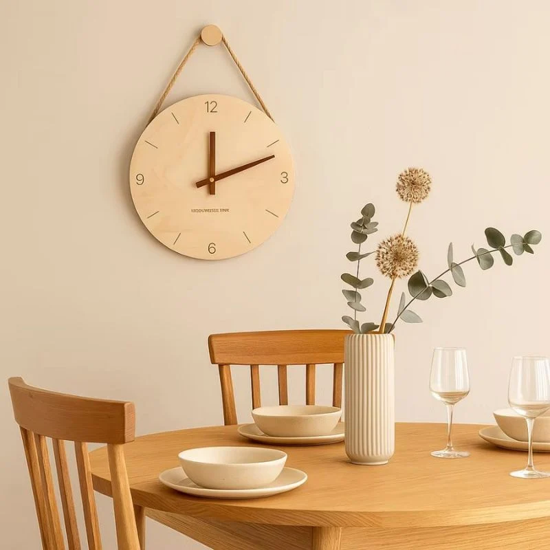 TimeCircle – Minimalistisk vægur med ophængende rundt design