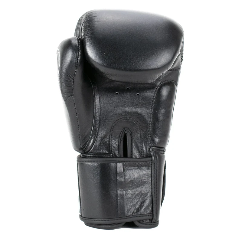Super Pro Combat Gear Warrior Lederen (Kick)Bokshandschoenen - Zwart/Wit