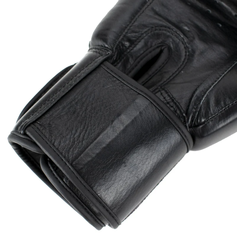 Super Pro Combat Gear Warrior Lederen (Kick)Bokshandschoenen - Zwart/Wit