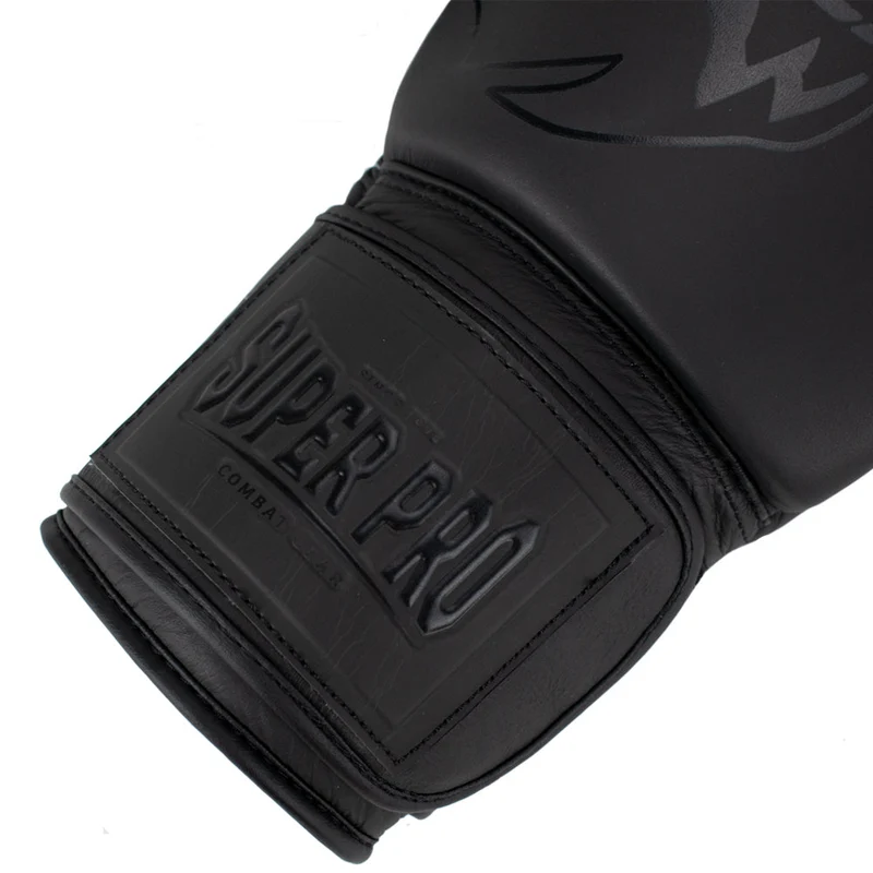 Super Pro Combat Gear Legend Lederen (Kick)Bokshandschoenen - Grijs