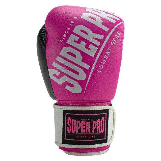 Super Pro Combat Gear Rebel (Kick)Bokshandschoenen - Roze/Wit