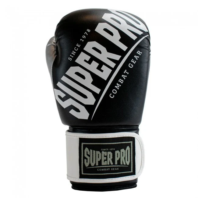 Super Pro Combat Gear Rebel (Kick)Bokshandschoenen - Zwart/Wit