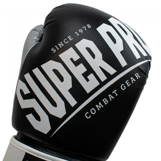 Super Pro Combat Gear Rebel (Kick)Bokshandschoenen - Zwart/Wit