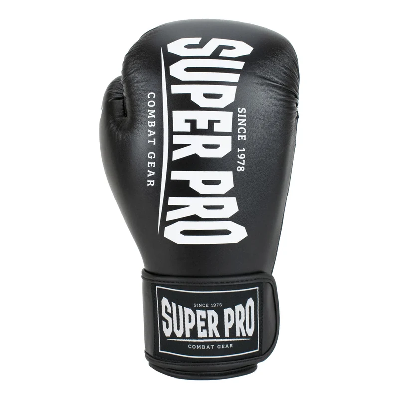 Super Pro Combat Gear Champ (Kick)Bokshandschoenen - Zwart/Wit