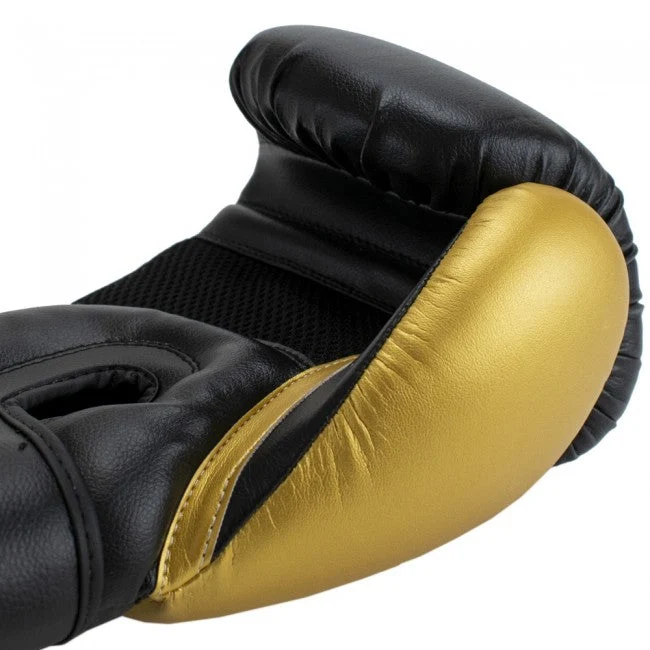 Super Pro Combat Gear Ace (Kick)Bokshandschoenen - Zwart/Goud