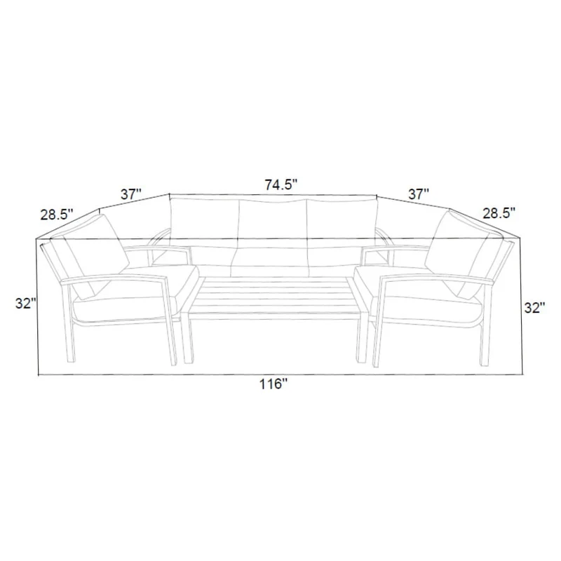 Housse protectrice pour ensemble de conversation