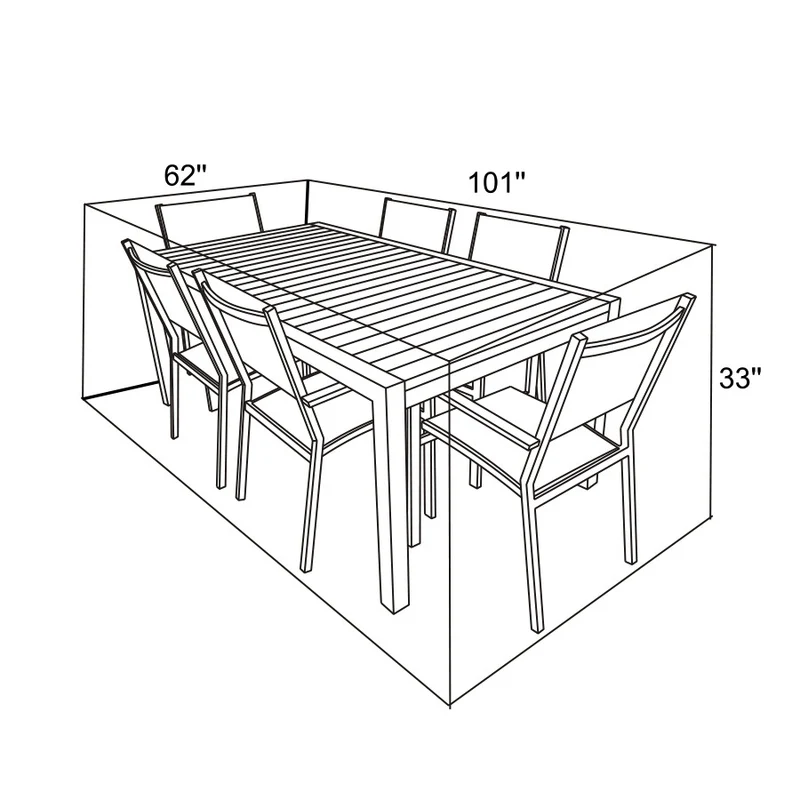 Housse protectrice d'été pour ensemble à dîner