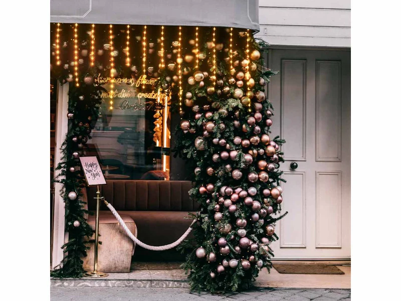 Tenda 220led bianco caldo 304x80cm Peraga Christmas