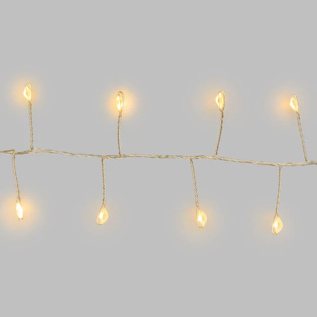 Catena Natale MiniCluster D 6 Cm 1000 MicroLed 20 Mt + 4 Mt Cavo Argento Bianco Caldo Lotti