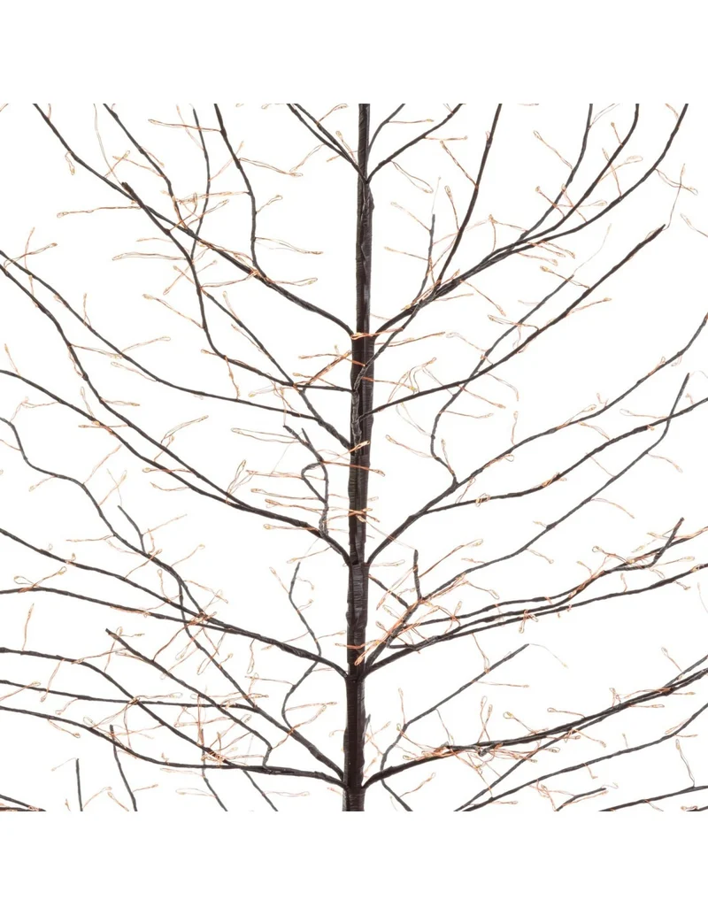 Albero Ramo Tiglio Marrone 200cm 1120 MicroLED FlashLED IP44 Peraga Christmas