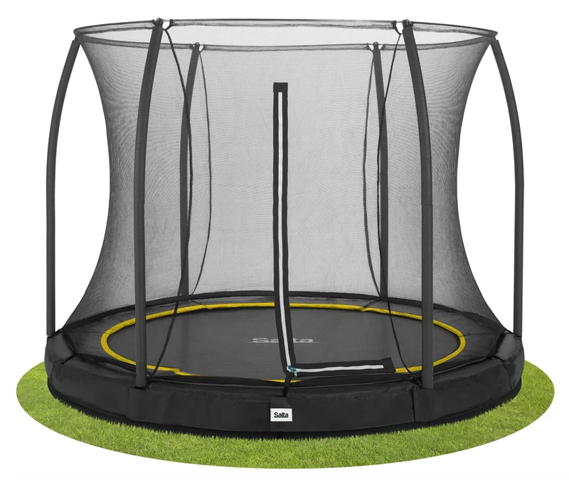 Salta Comfort Edition Ground Trampoline met Veiligheidsnet - 251 cm - Zwart