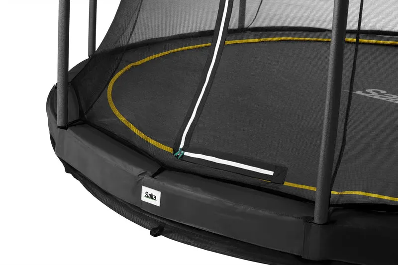 Salta Comfort Edition Ground Trampoline met Veiligheidsnet - 251 cm - Zwart