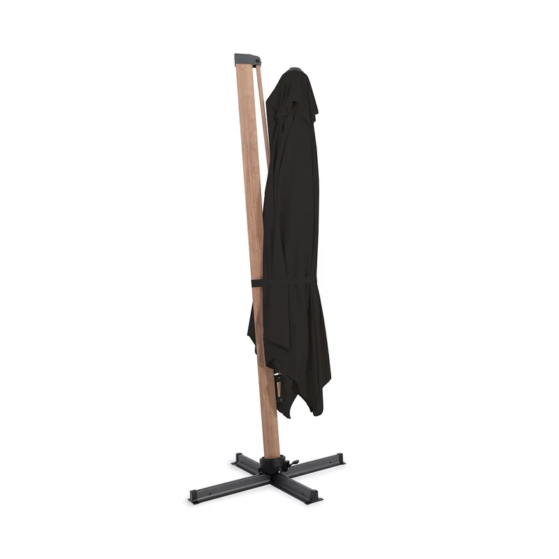Parasol suspendu Deluxe avec fini bois - 10 pi (3 m)