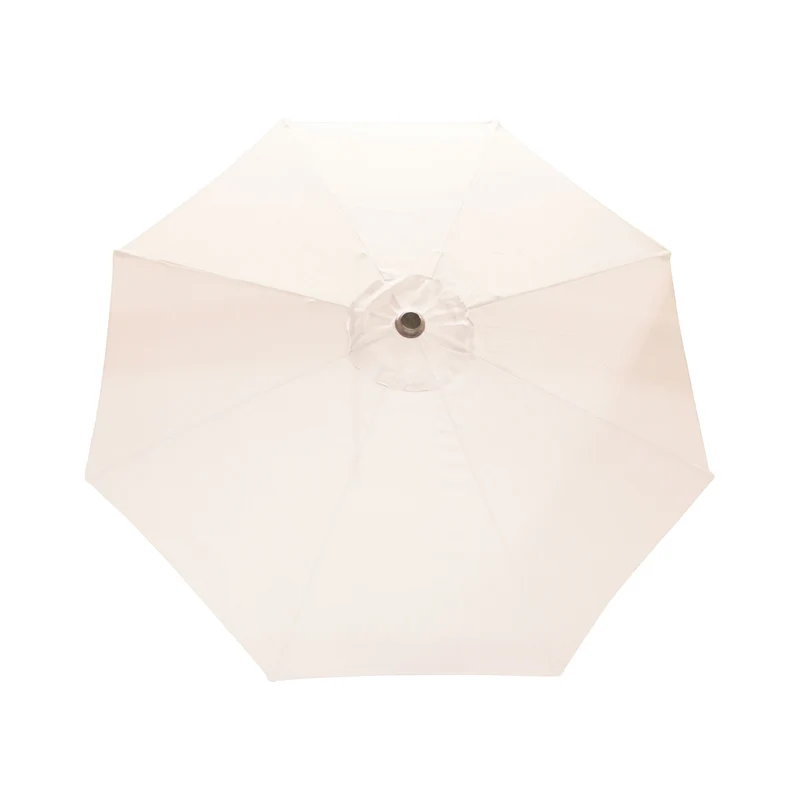 Parasol de marché Deluxe avec mât noir - 9 pi (2,7 m)