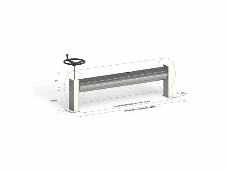 Manu handmatig oprolsysteem - tot 4 meter - Wit