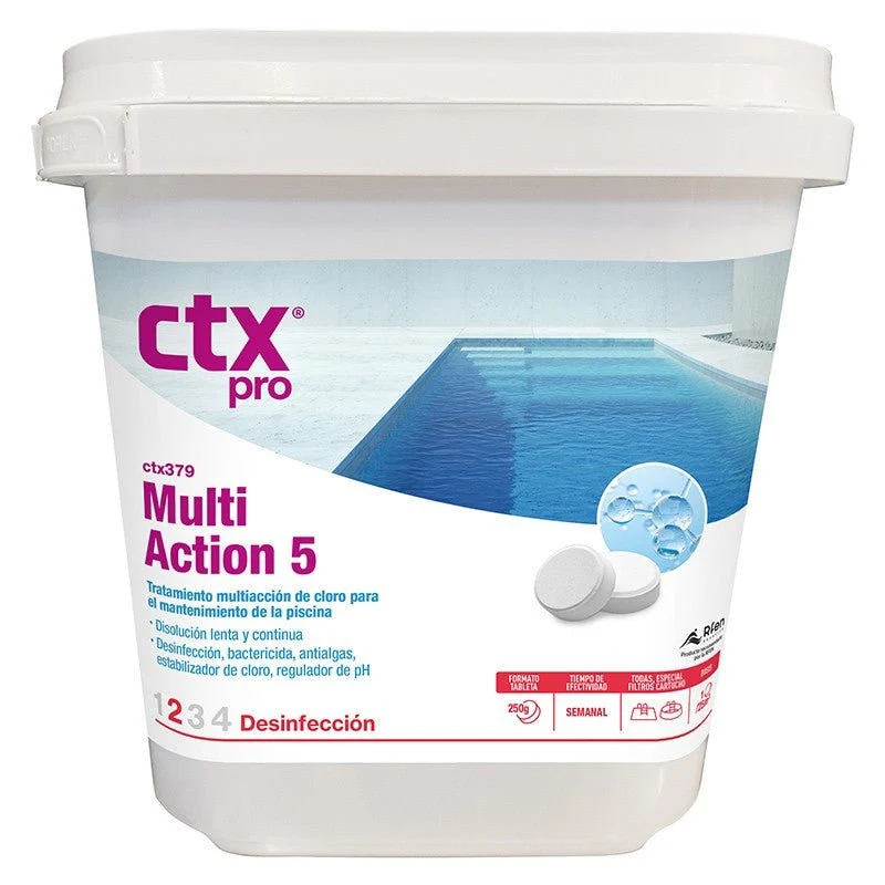 CTX – 379 tabletas 250 g cloro multiacción para piscina