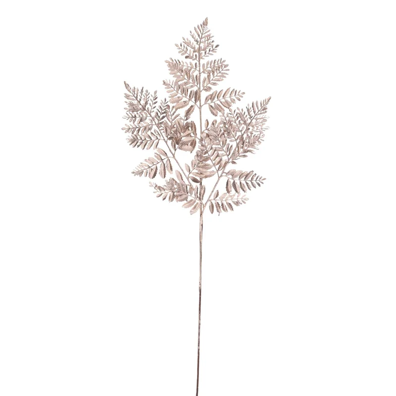 Ramo plastica felce 75cm champagne Peraga Christmas