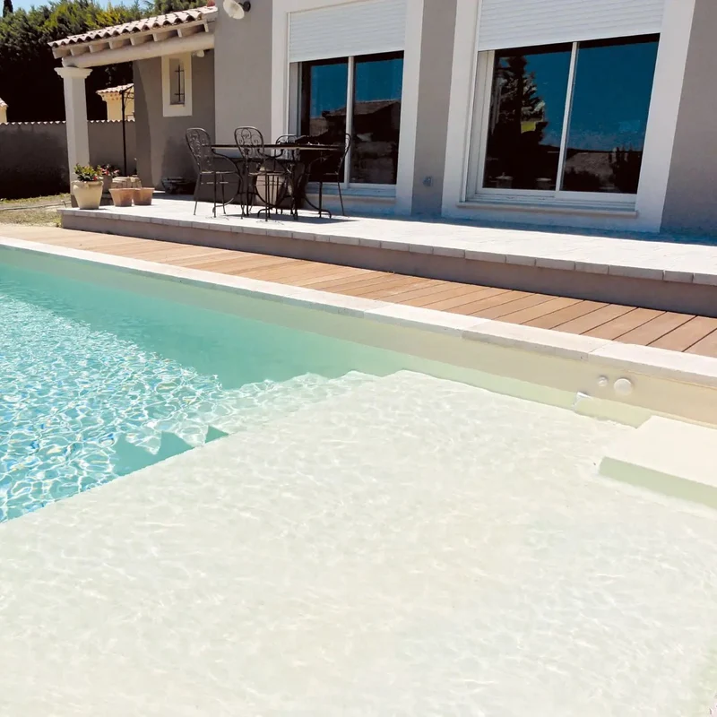 Prado Plage Grijs Polyester zwembad - 810 cm x 400 cm x 150 cm