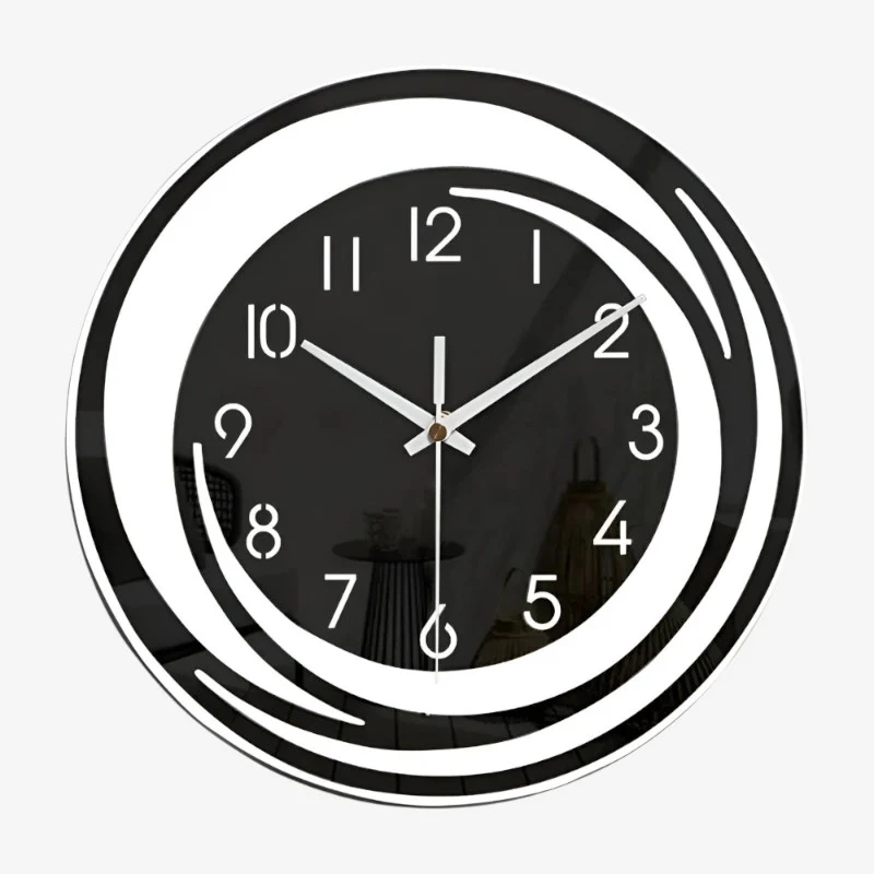 ClockMate – Rund Vægur med Digital Display