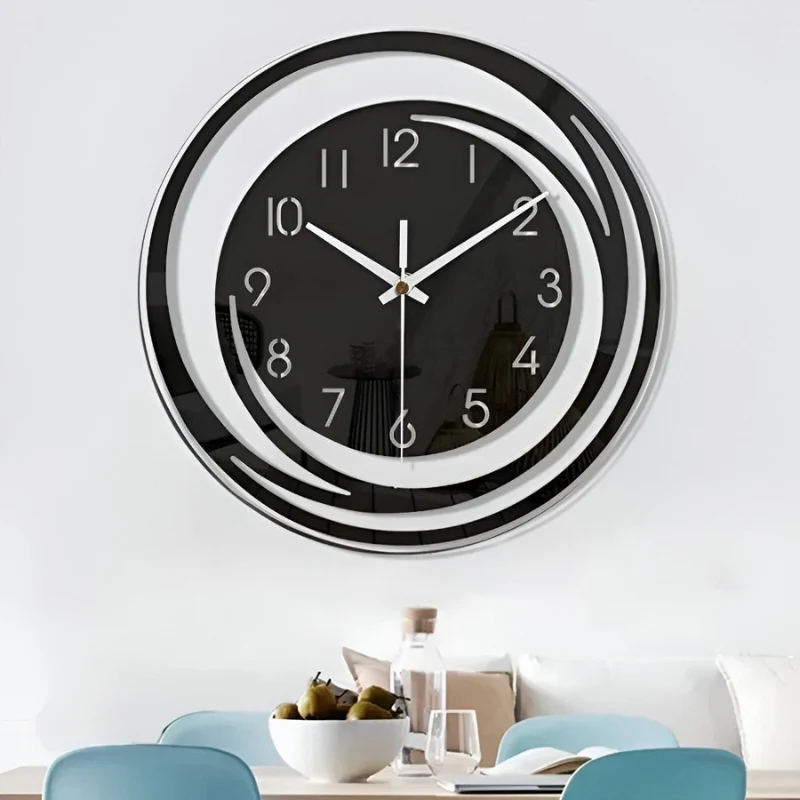 ClockMate – Rund Vægur med Digital Display