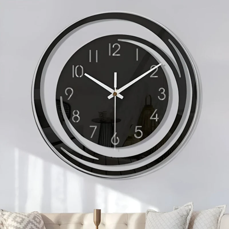 ClockMate – Rund Vægur med Digital Display