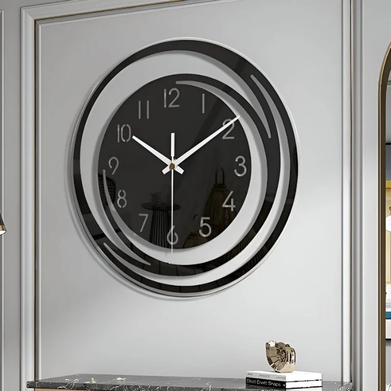 ClockMate – Rund Vægur med Digital Display