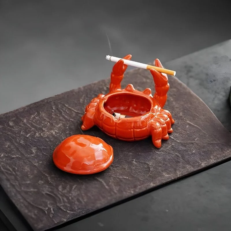 ShellGuard - Krabbeaskebæger med låg og flyveaske-design
