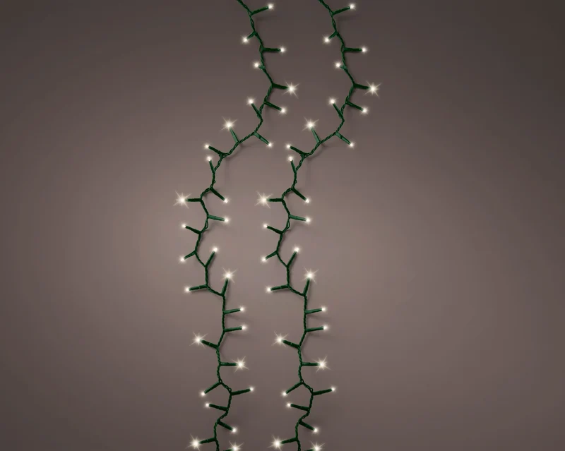 Filo LED compact a batteria lunghezza 1200 cm verde/bianco caldo Peraga Christmas
