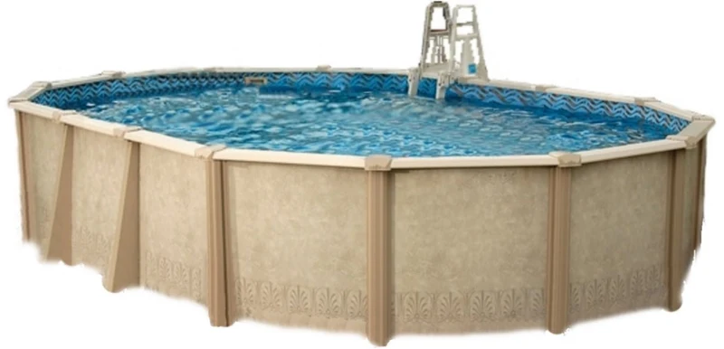 Interline Sunlake metalen zwembad ovaal 975 cm x 490 cm x 132 cm compleet pakket