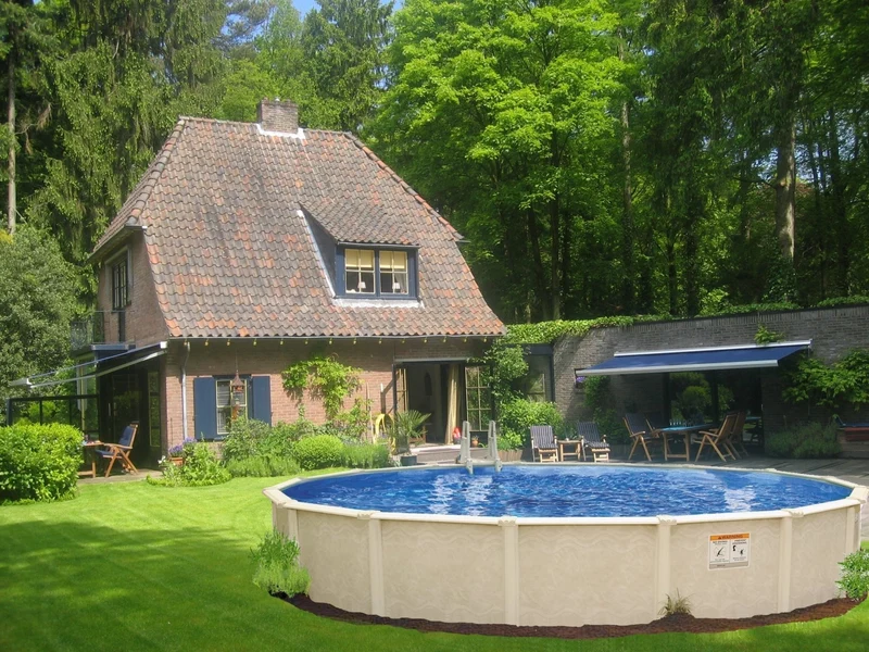 Interline Sunlake metalen zwembad rond Ø 550 cm x 132 cm compleet pakket