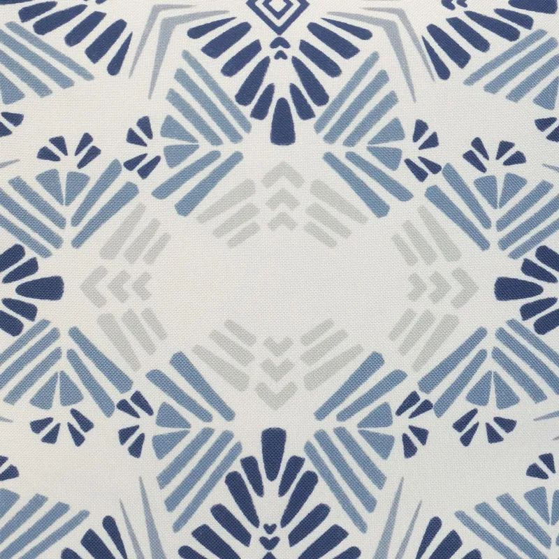 Coussin extérieur 18 x 18 po - Imprimé bleu